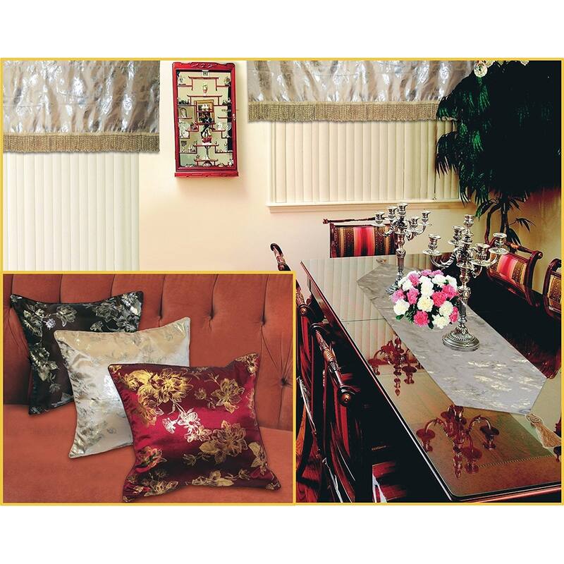 Violet Linen Silky Heritage, 60" x 15", Straight, Rod Pocket Curtain Valance