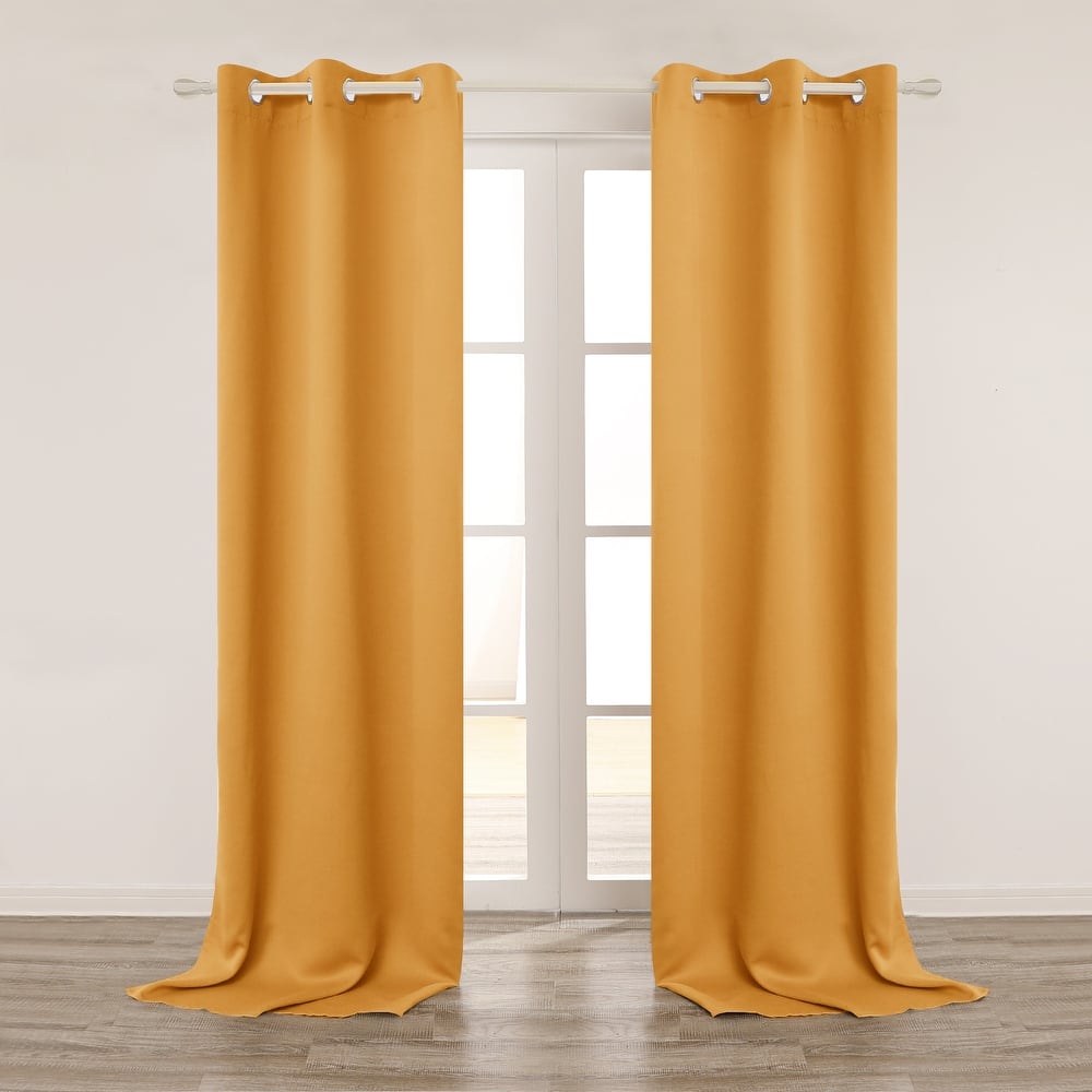Deconovo Room Darkening Grommet Bedroom Curtain (1 Panel)