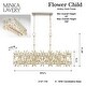 preview thumbnail 7 of 8, Minka Lavery 2147 Flower Child 6 Light 36" Wide Linear Chandelier
