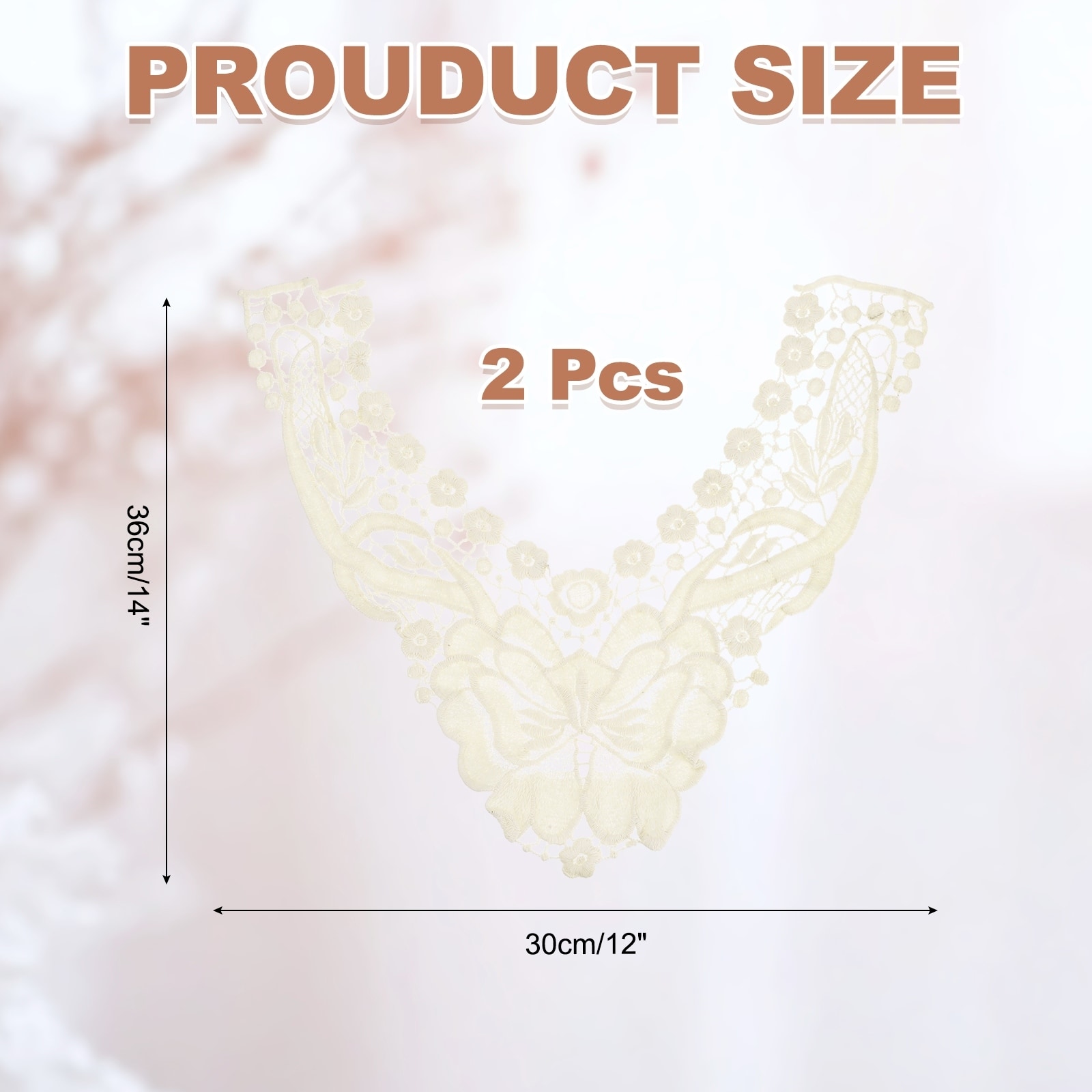 Floral Embroidered Sew on Applique Patches