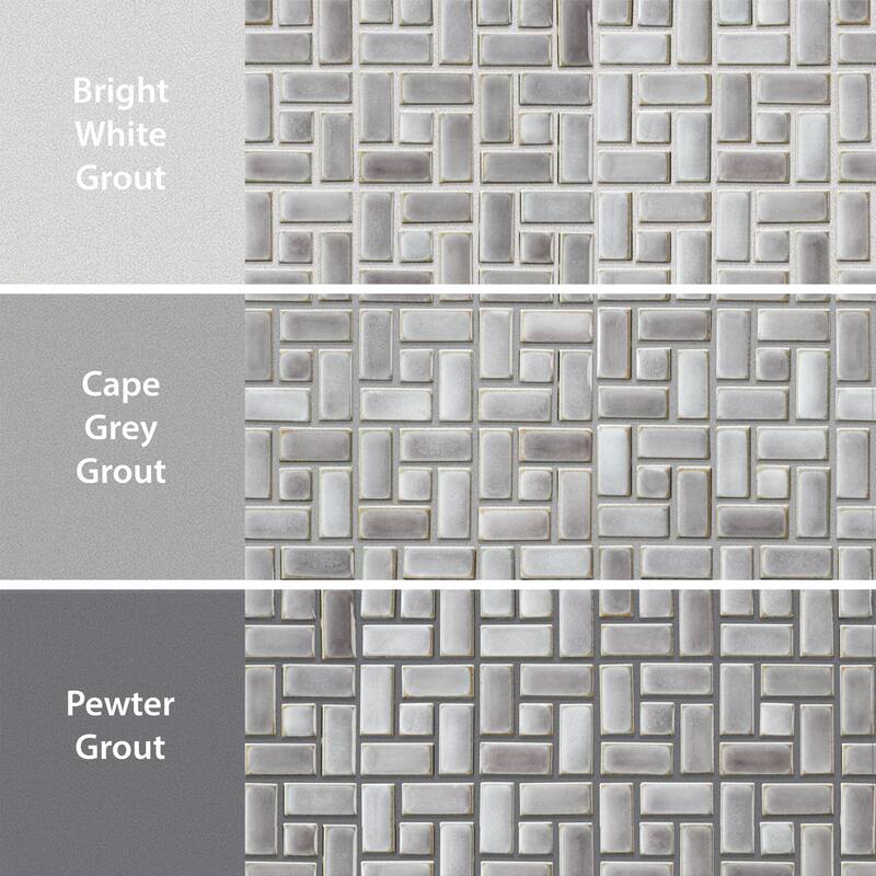 Merola Tile Hudson Spiral Grey Eye 12-5/8" x 12-5/8" Porcelain Mosaic Floor and Wall Tile