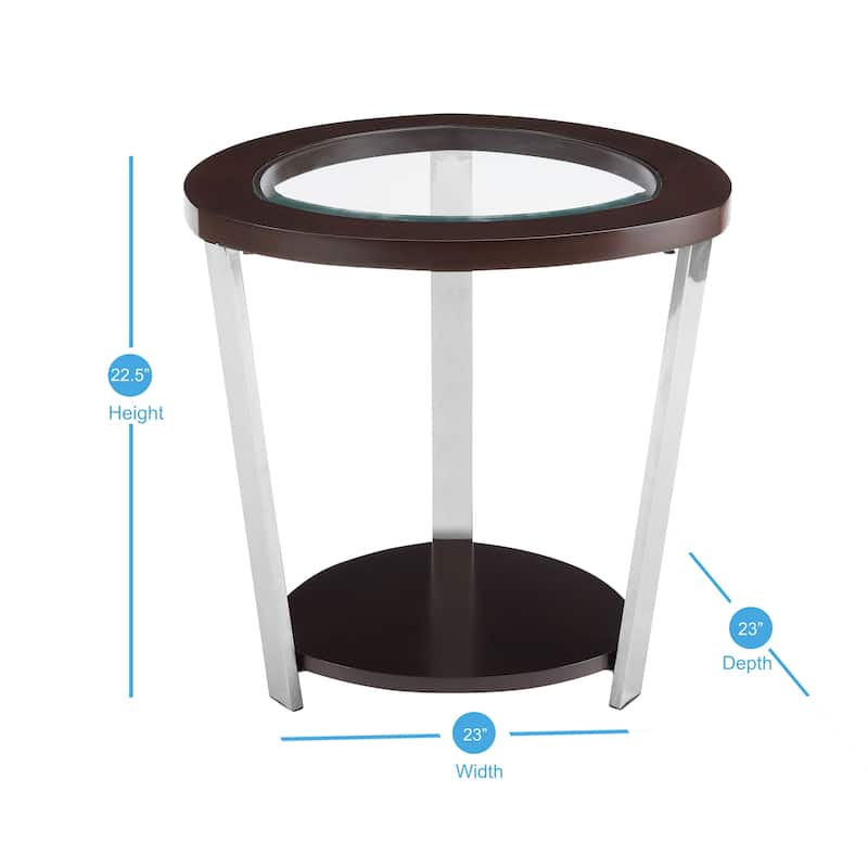 Steve Silver Devine Mixed Media Side Table
