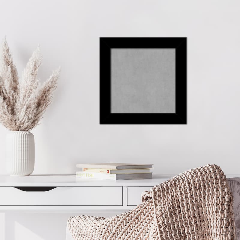 Amanti Art Basic Black Narrow Framed Magnetic Board