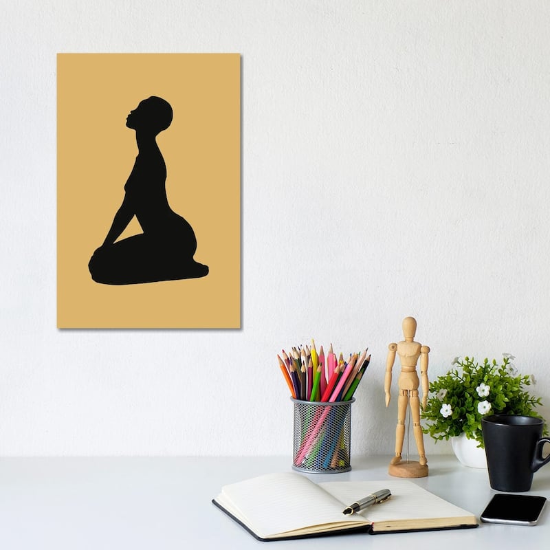 iCanvas "Silhouette Woman" by Merle Callesen Canvas Print - 12x8x0.75