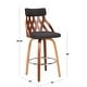 preview thumbnail 5 of 24, York Mid-Century Modern 26" Counter Stool in Wood and Fabric