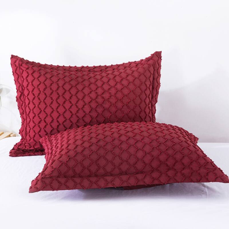 Boho Comforter Set,Tufted Design Bedding Set