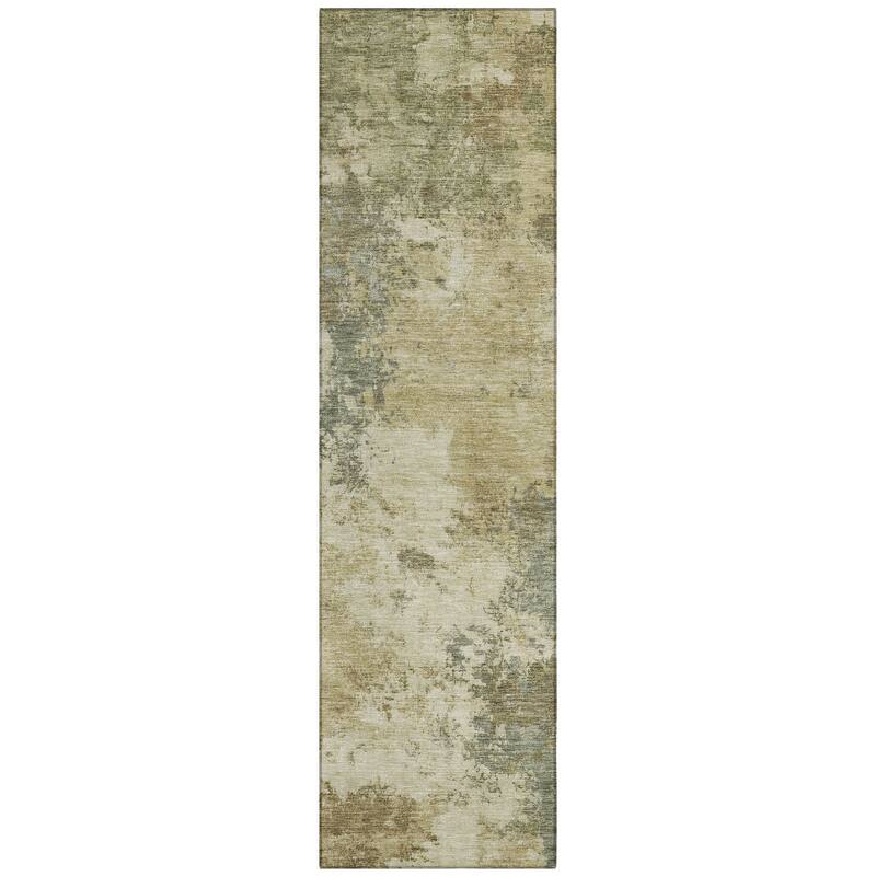 Machine Washable Indoor/ Outdoor Casual Contemporary Chantille Rug