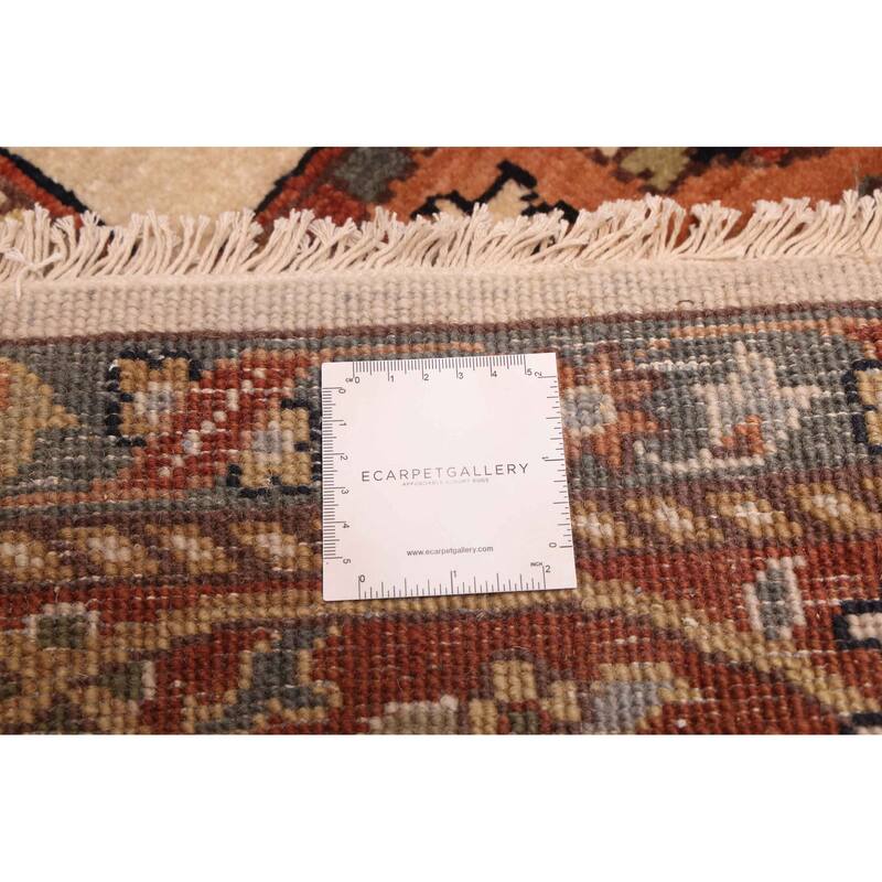 ECARPETGALLERY Hand-knotted Jules Sultane Ivory Wool Rug - 7'8 x 9'8