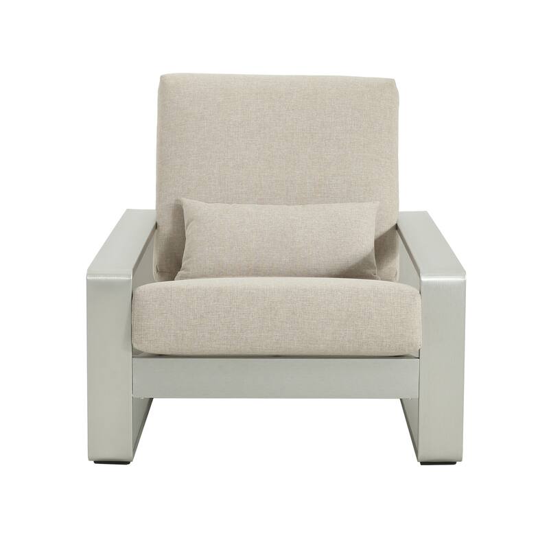 Christopher Knight Home - Milo Modern Outdoor/Indoor Aluminum Leisure Chair with Ergonomic Design