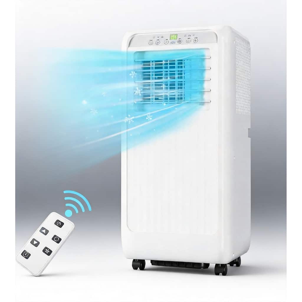 8000 BTU Portable Air Conditioners, with 24H Timer & Remote Control