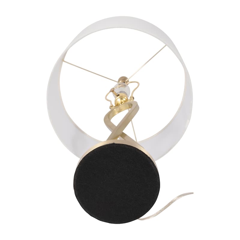 Sagebrook Home Modern Glam Metal Set Of 2 28" Infinity Table Lamps, Gold, Geometric - 14" x 14" x 28"