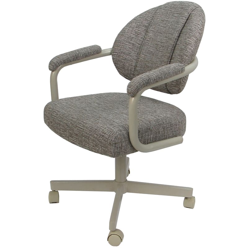 Swivel Tilt Kitchen Chair with Wheels M-70 Casters - N/A - Jetty June - Beige