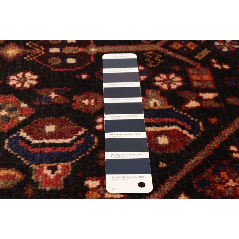 ECARPETGALLERY Hand-knotted Andelz Navy Wool Rug - 3'8 x 10'1