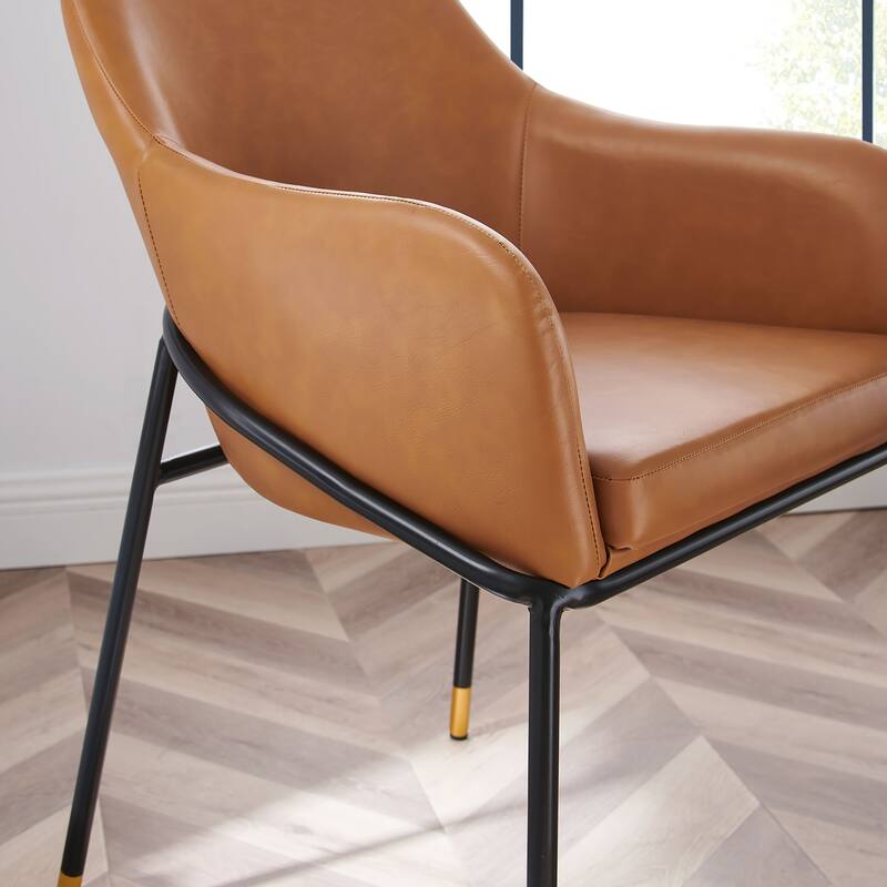 Jovi Vegan Leather Dining Chair Set of 2 - N/A