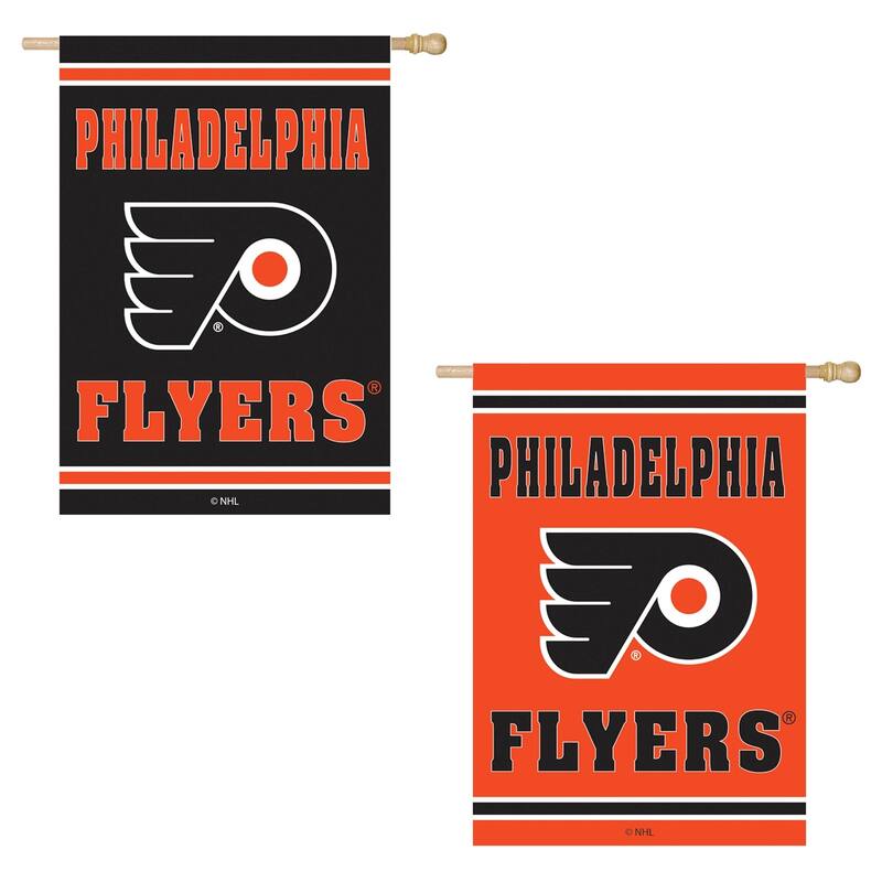 Embossed Suede Flag, House Size, Philadelphia Flyers