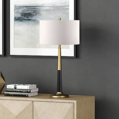 Lyon Two-Tone Table Lamp with Fabric Shade
