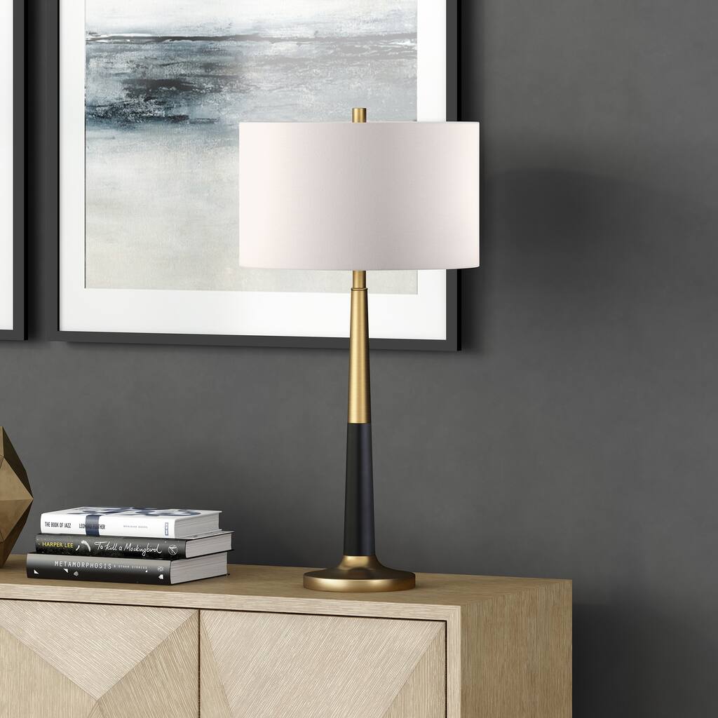 Lyon Two-Tone Table Lamp with Fabric Shade