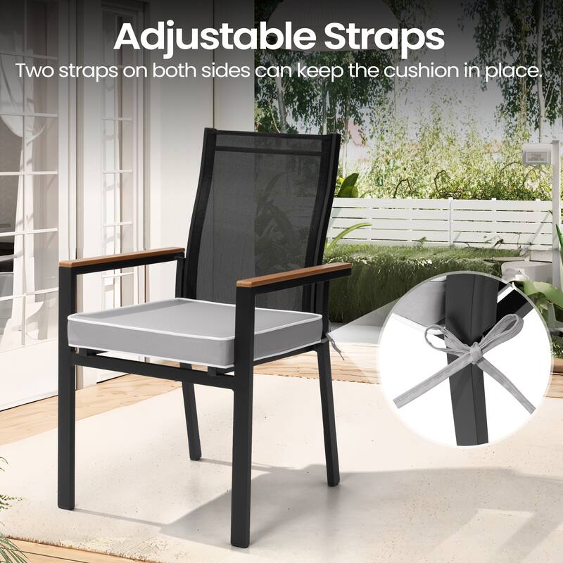 VredHom 17''/18.8'' Square Outdoor Chair Pad (Set of 2/4)