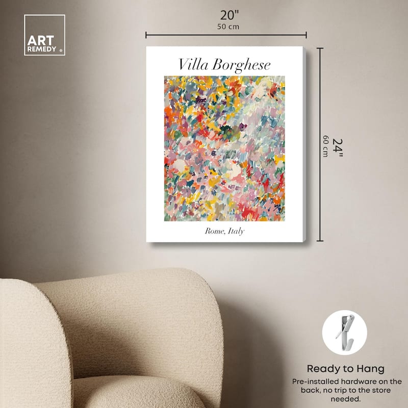 Villa Borghese Canvas by Art Remedy, Gallery Wrapped
