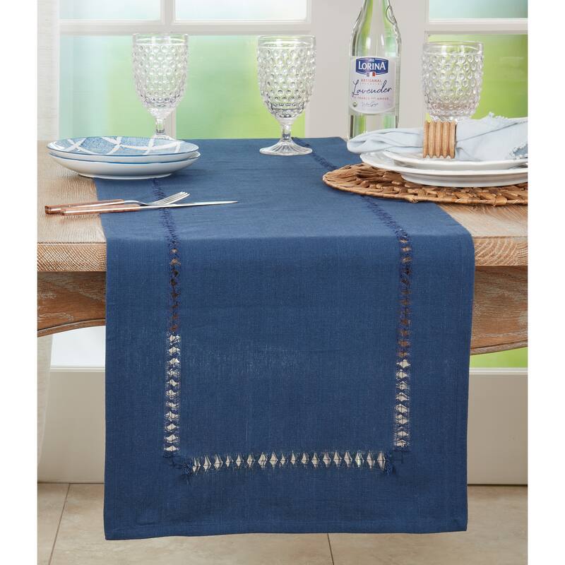 Table Runner with Hemstitched Border