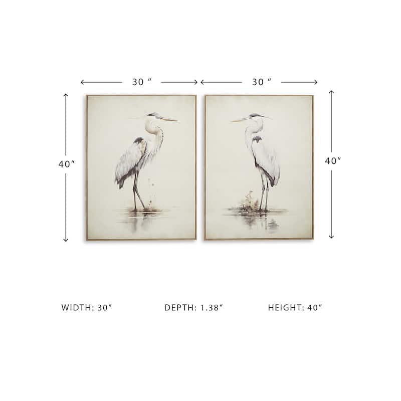 Signature Design by Ashley Aubinell Beige Wall Art (Set of 2)