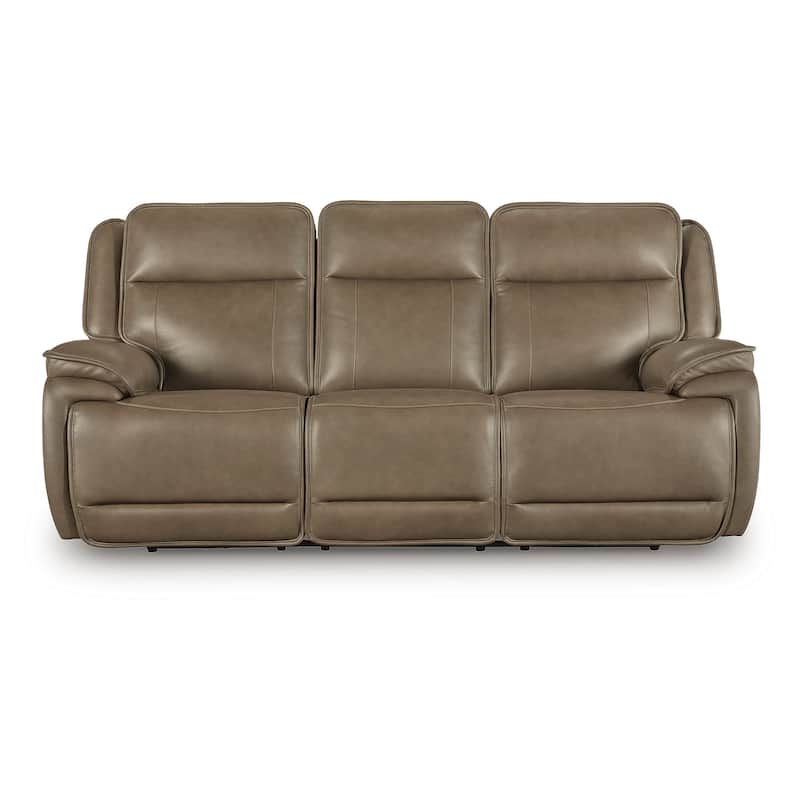 Signature Design by Ashley Rondelay Brown Power Reclining Sofa - 89" W x 42" D x 42" H