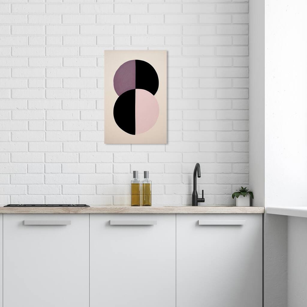 Wynwood Studio Canvas Fashion and Glam Eyeshadow Duos Black and Dark Purple Modern & Contemporary Wall Art Canvas Print