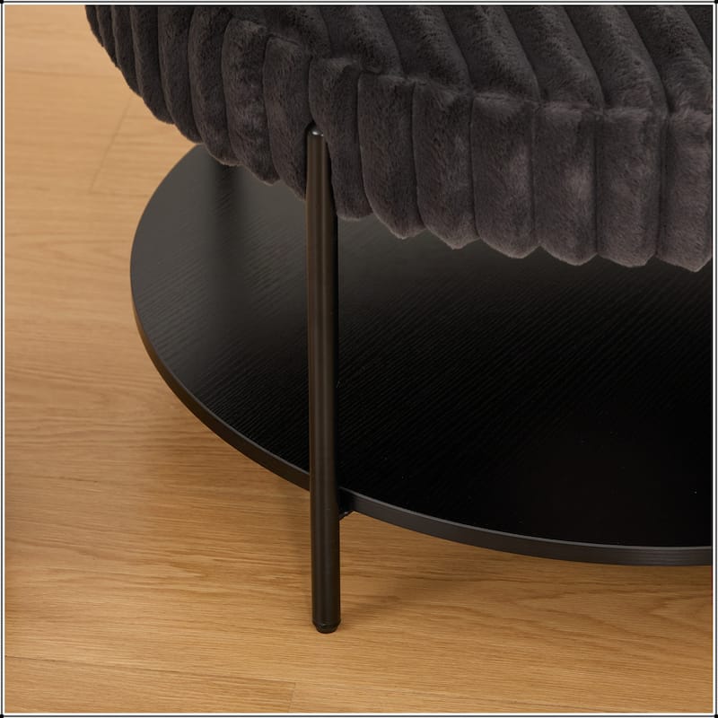 Upholstered Ottoman Coffee Table Foot Rest