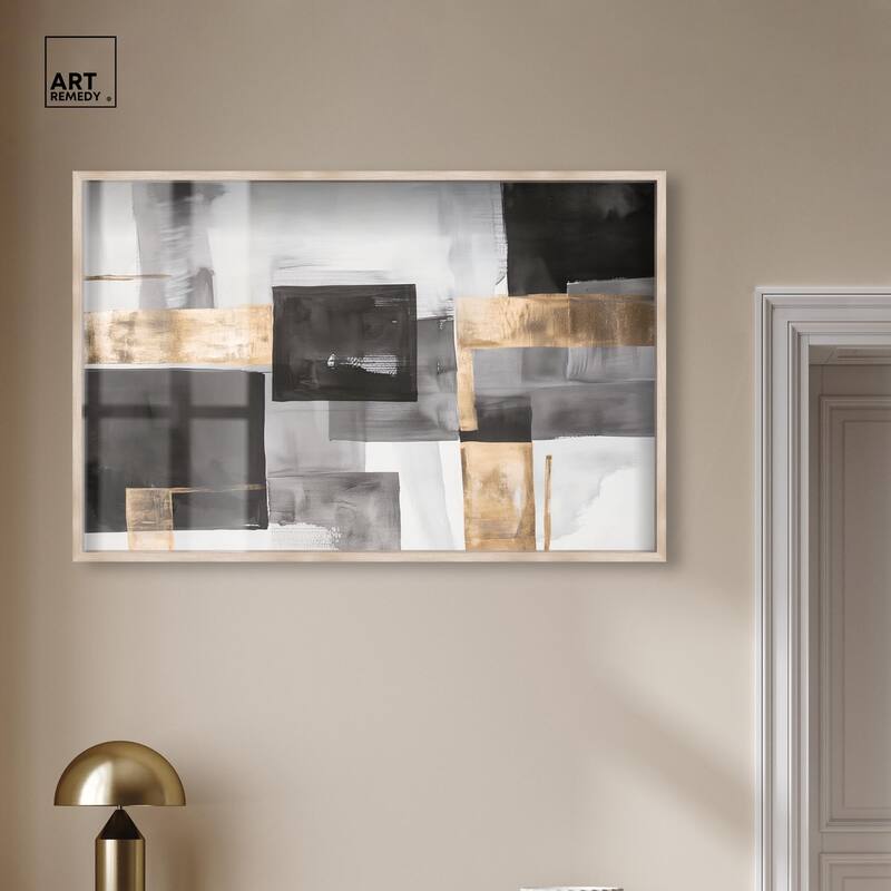 Graphite and Glimmer I Shadowbox by Art Remedy
