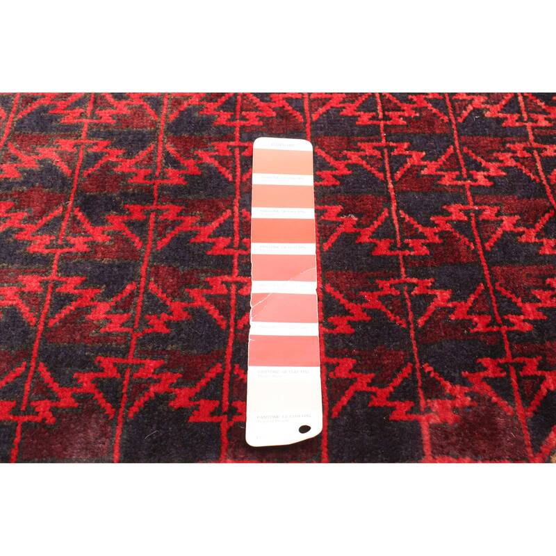 ECARPETGALLERY Hand-knotted Teimani Red Wool Rug - 3'0 x 4'8