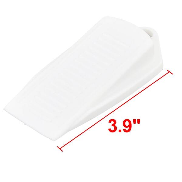 Rubber Doorstop Home Office Door Stop Wedge Stopper White Bed Bath