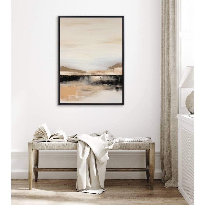Kate and Laurel Sylvie Peaceful Landscape II Framed Canvas by Amy Lighthall