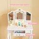 preview thumbnail 13 of 51, Kids Vanity Set with Mirror Makeup Dressing Table with Drawer