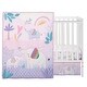 preview thumbnail 2 of 8, Bedtime Originals Elephant Dreams 3-Piece Pink Nursery Baby Crib Bedding Set