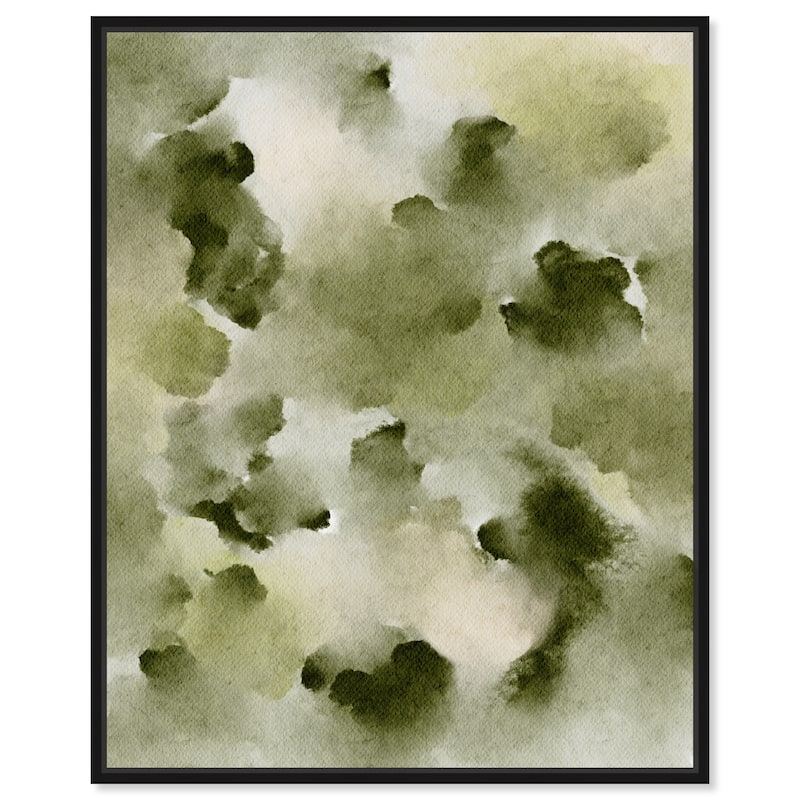 Art Remedy Scented Cedar Framed Watercolor Boho Abstracts - 21 x 25 - Black