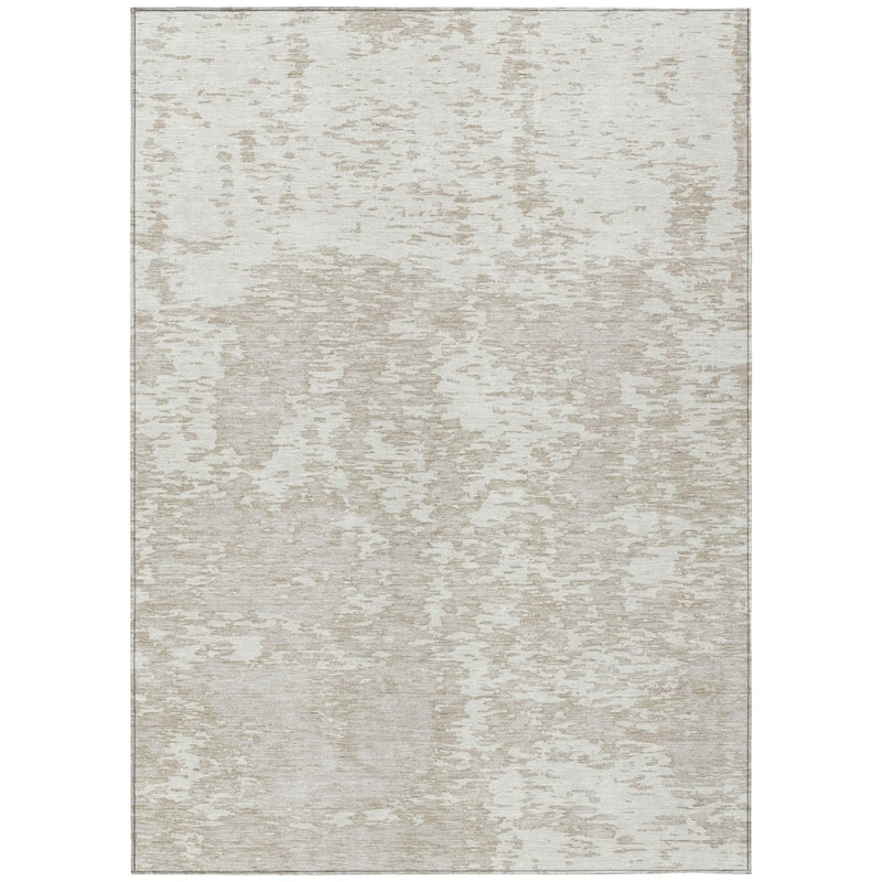 HomeRoots Abstract Transitional Rectangle Outdoor Rug