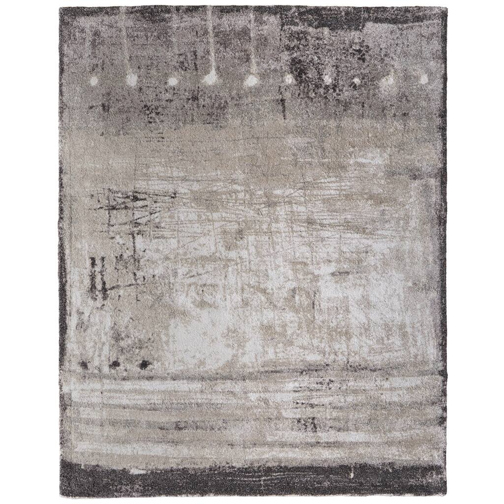 Grand Bazaar Peavy Machine Made Abstract Modern Area Rug