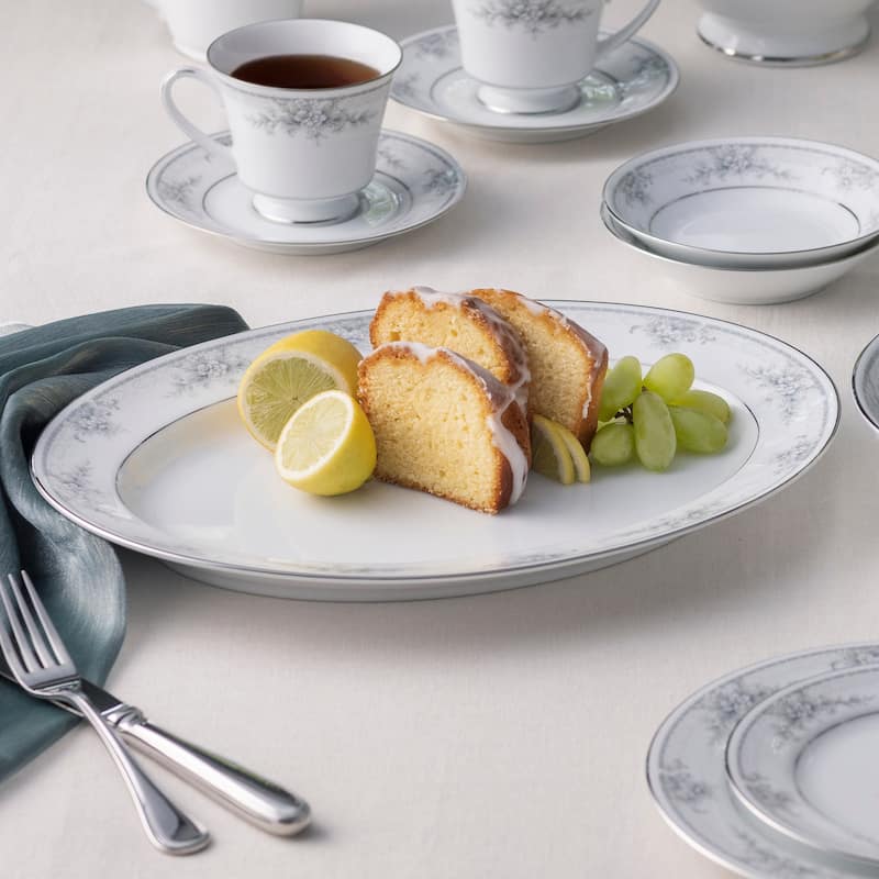 Noritake Sweet Leilani Oval Platter, 14"