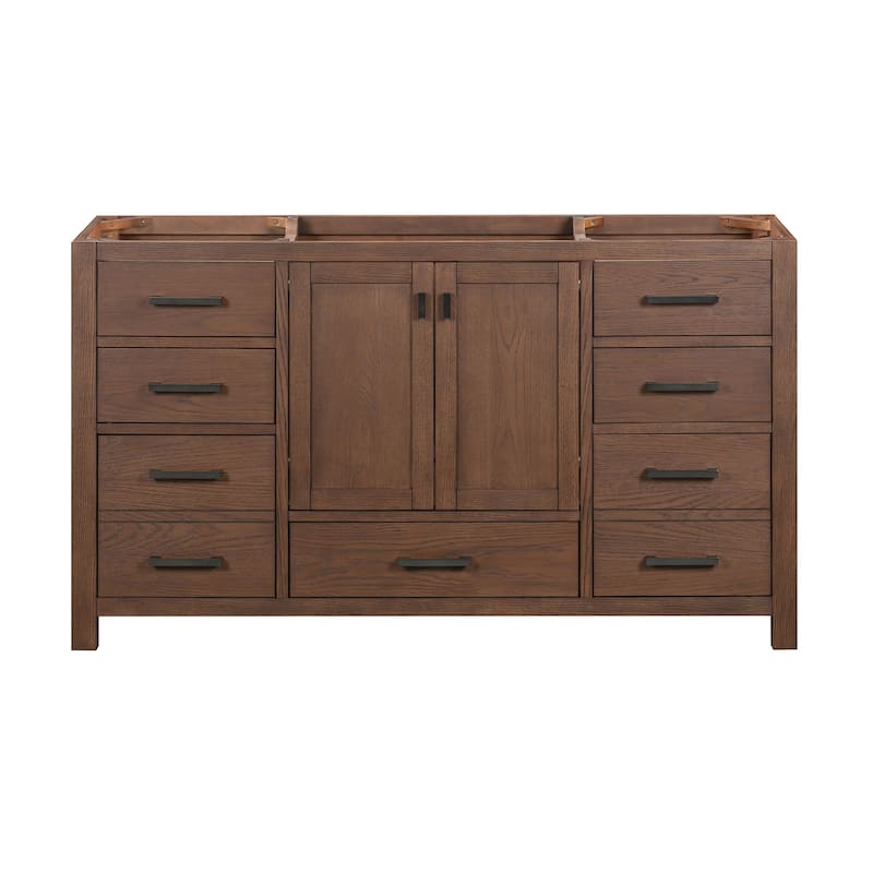 Avanity Modero 60 in. Single Bathroom Vanity Cabinet - 60"W x 21"D x 34"H - Mocha Oak