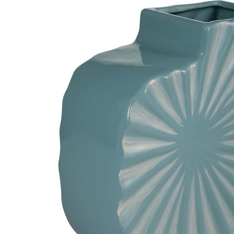 Sagebrook Home Coastal Artisan Vase Abstract