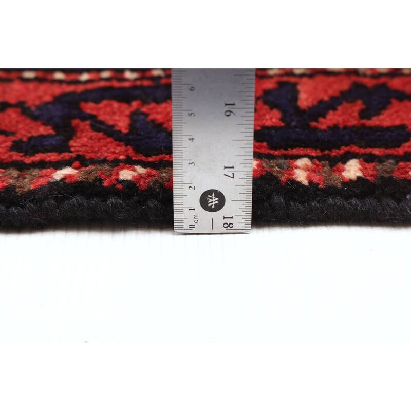 ECARPETGALLERY Hand-knotted Andelz Red Wool Rug - 4'11 x 9'10