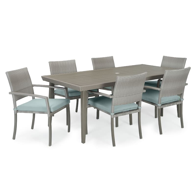 Portofino Casual 7 Piece Sunbrella Outdoor Patio Dining Set