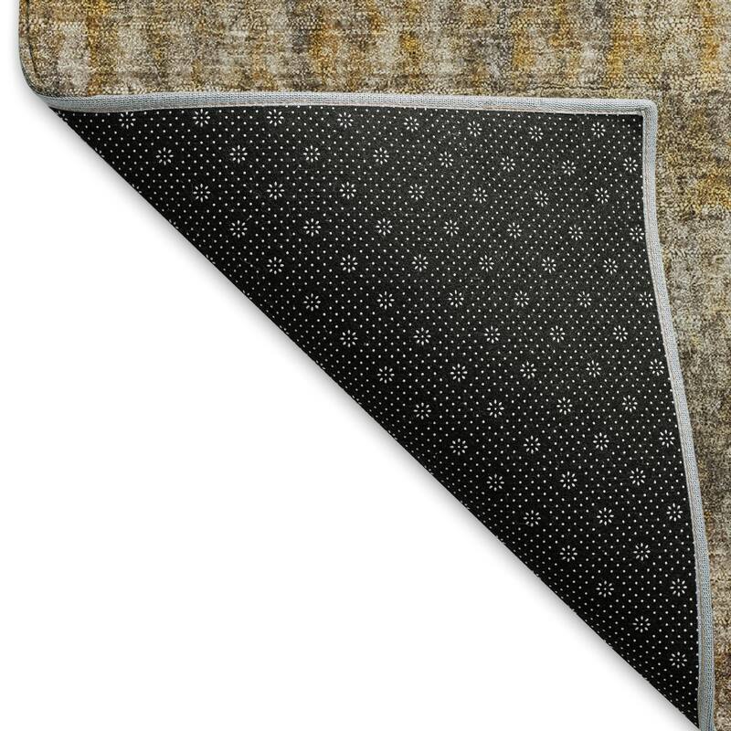 Machine Washable Indoor/ Outdoor Ombre Stripes Chantille Rug