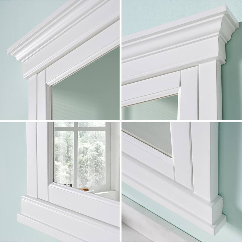42"W X32''H Bathroom Recessed Wall-Mounted Solid Wood Framed Medicine Cabinet With Adjustable Glass Shelves - 42"W X32''H