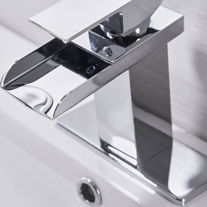 Waterfall Single Hole Chrome Bathroom Faucet