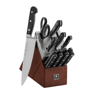 Henckels Classic 15-pc Self-Sharpening Knife Block Set - Black