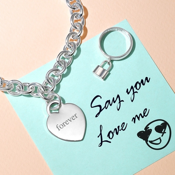 Engravable Heart Tag Pendant .925 Sterling Silver