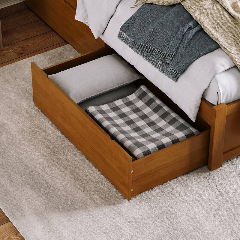 Orlando Platform Bed with Footboard and Storage Drawers