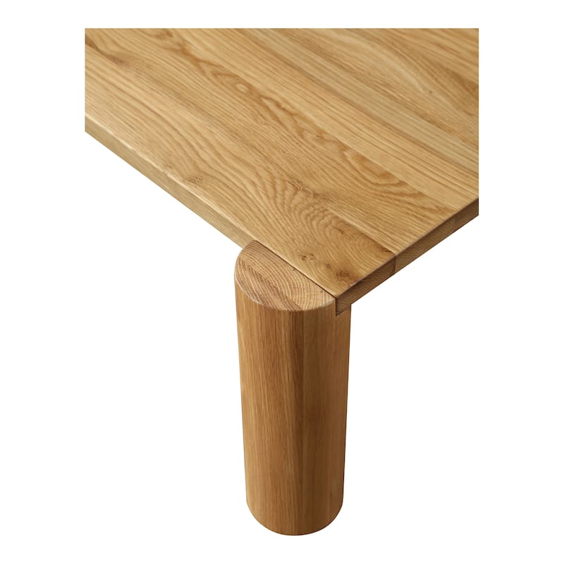Aurelle Home Posy Modern Solid Oak Coffee Table