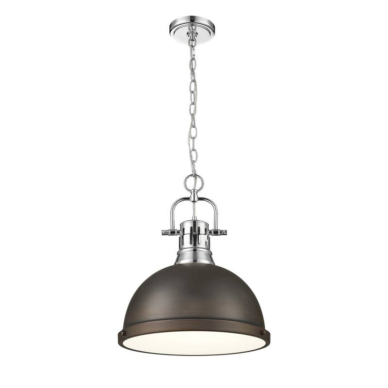 Golden Lighting 3602-L CH Duncan 14" Wide Pendant